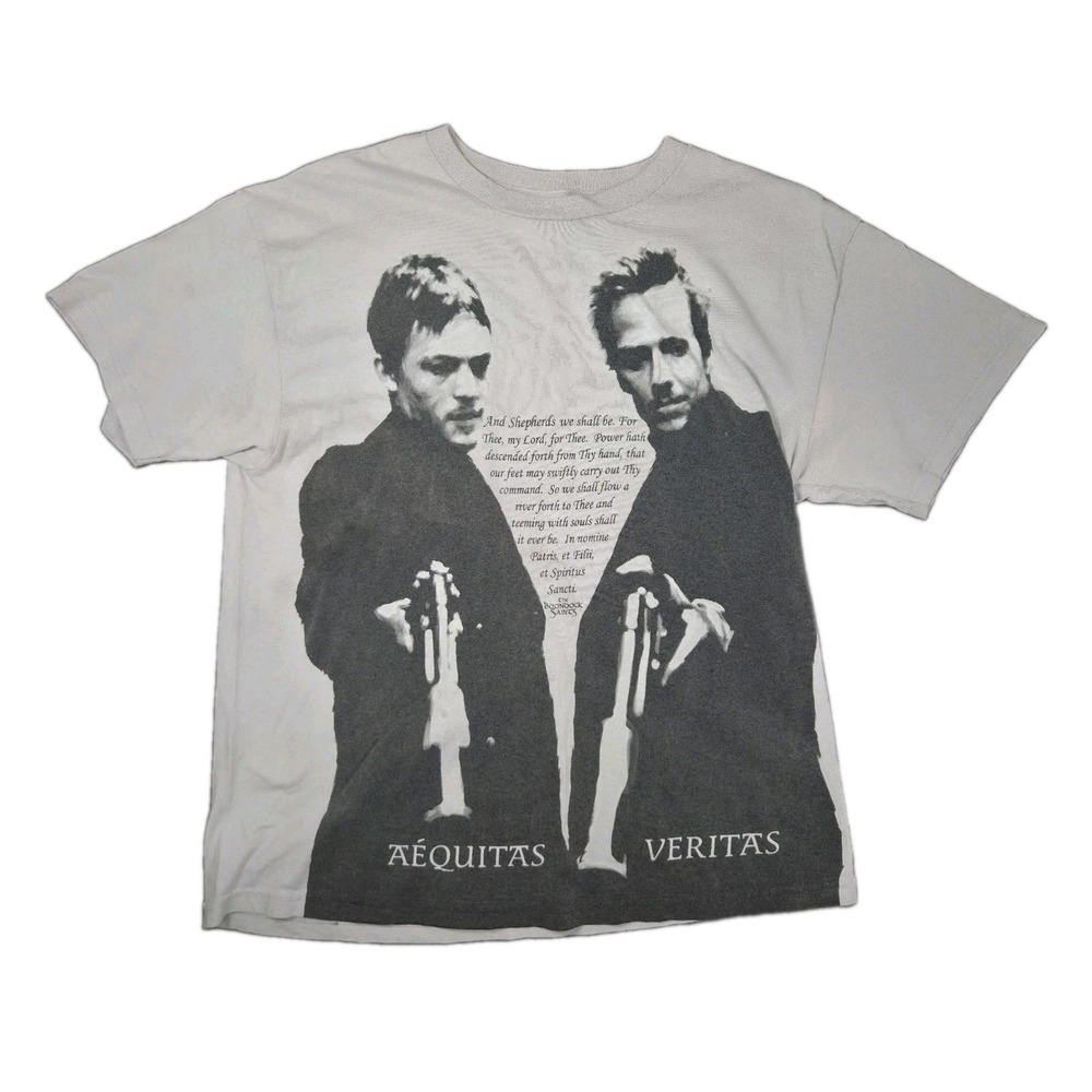 VTG 90s Boondock Saints Movie Promo T-Shirt Mens L Delta Pro Weight Preshrunk